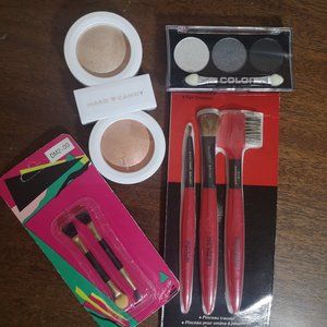 Hard Candy pearl powder duo LA Colors eyeshadow makeup brushes